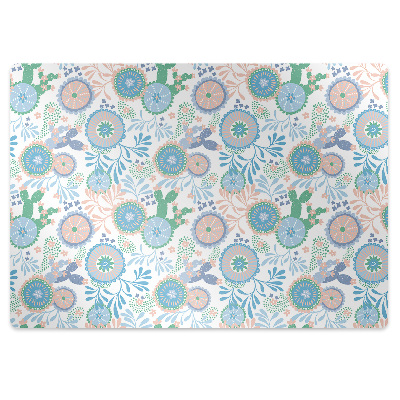 Podložka pod kancelářskou židli Retro květiny