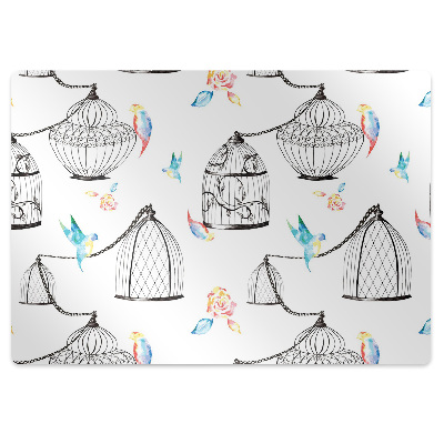 Koberec pod židli Motiv ptáků