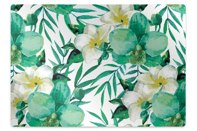 Ochranná podložka na podlahu Pastelové květiny