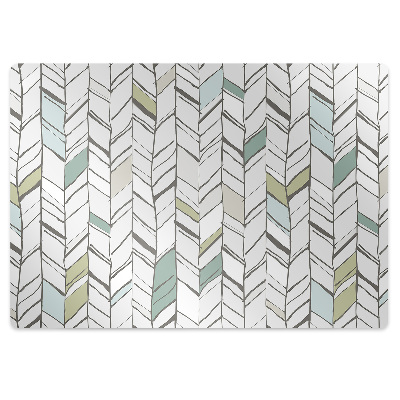 Ochranná podložka pod židli Elegantní vzor rybí kosti