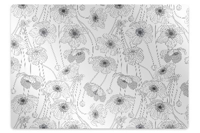 Ochranná podložka na podlahu Mák na poli