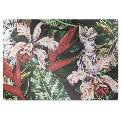 Koberec pod židli Papoušek v džungli