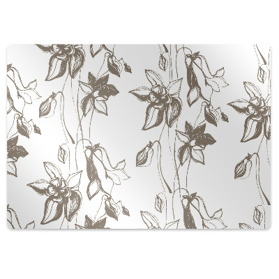 Podložka pod křeslo Kreslené květiny