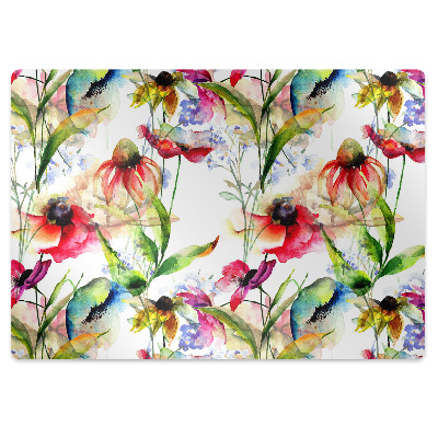 Koberec pod židli Barevné květiny