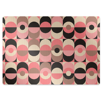 Ochranná podložka pod židli Retro kruhy