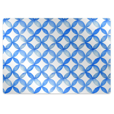 Ochranná podložka pod židli Modré kruhy