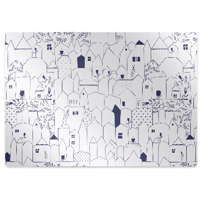 Podložka pod židli Náčrt města