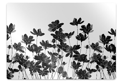 Koberec pod židli Krajina v černé barvě