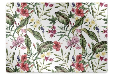 Ochranná podložka na podlahu Exotické květiny