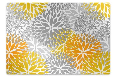 Ochranná podložka pod židli Velké krásné květiny