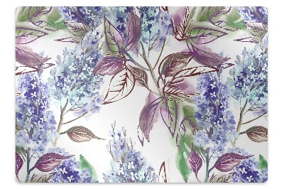 Podložka pod kancelářskou židli Fialové listy