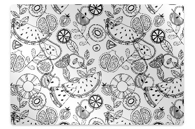 Ochranná podložka pod židli Kreslené ovoce pro děti