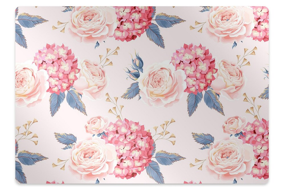 Koberec pod židli Velké neobvyklé květy