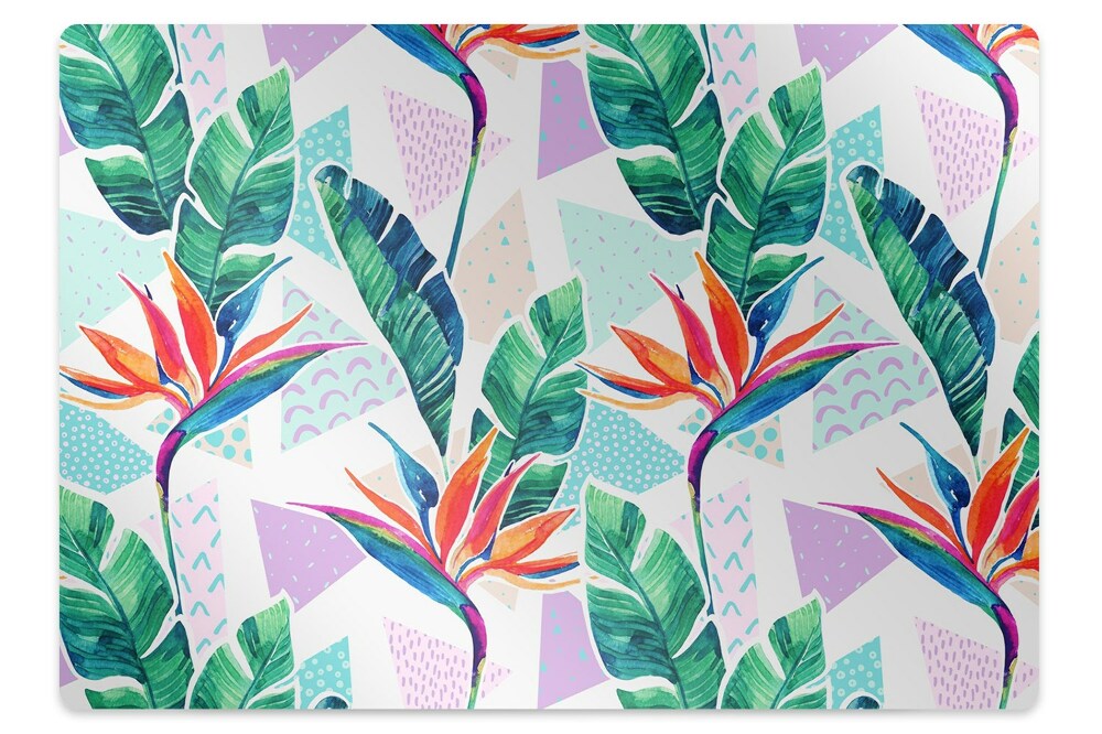 Ochranná podložka na podlahu Tropická flóra