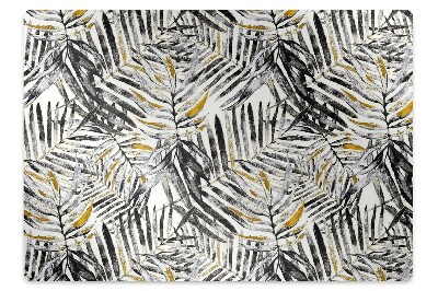 Podložka pod kancelářskou židli Černé listy