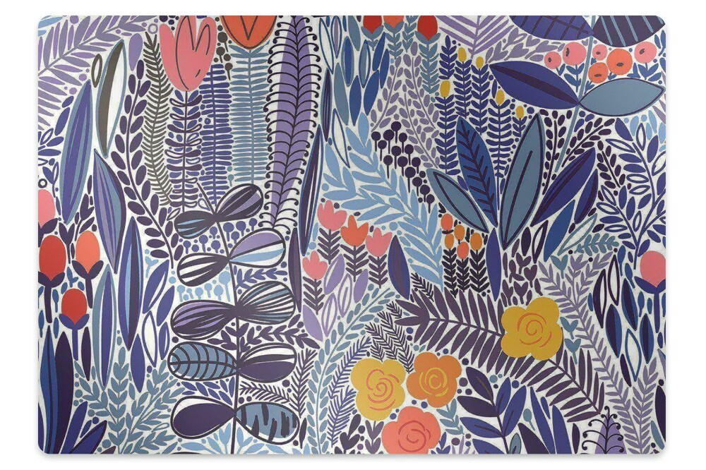 Podložka pod křeslo Exotická flóra