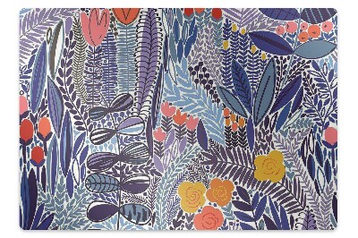 Podložka pod křeslo Exotická flóra