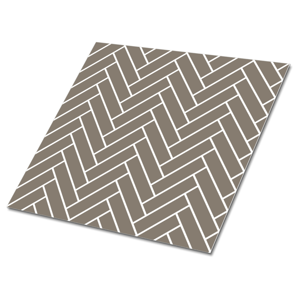 Samolepící podlahové čtverce Herringbone