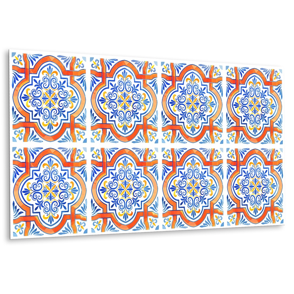 Obkladový panel na stěnu S Grafikou Ve Stylu Azulejos