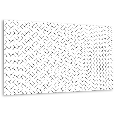 Nástěnný panel S Bílým Motivem Rybí Kosti