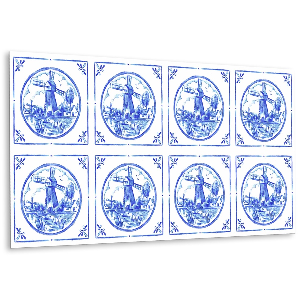 Obkladový panel Motiv Větrného Mlýna Azulejos