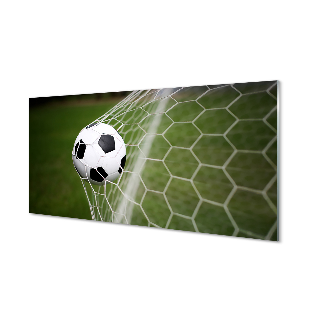 Luxusní skleněný obraz Fotbal v brance