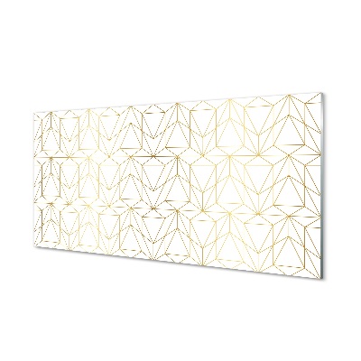 Luxusní skleněný obraz Zlaté rozety