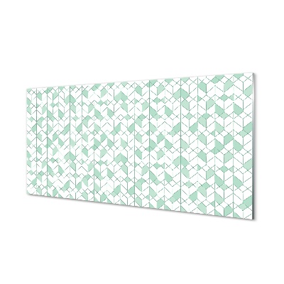 Obraz na skle Jemné modré šestiúhelníky