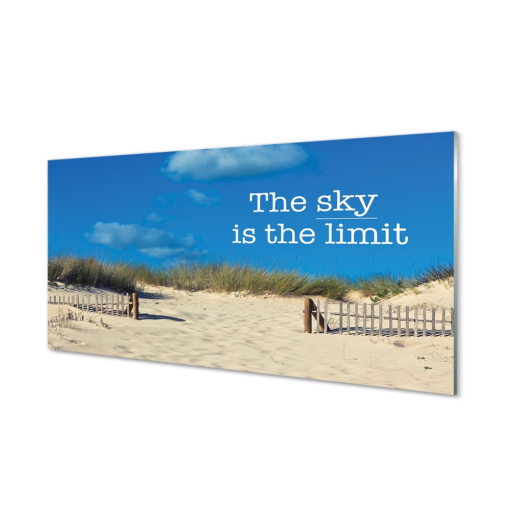 Moderní skleněný obraz The sky is the limit Pláž