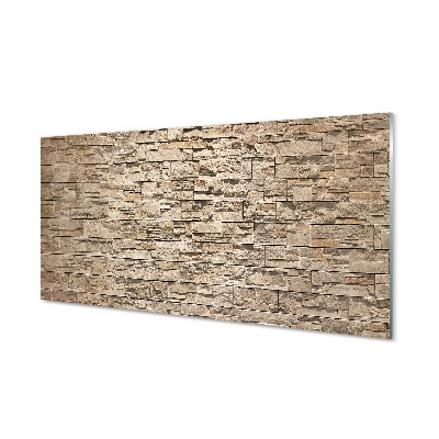 Skleněný obraz na stěnu Kamenná cihlová zeď