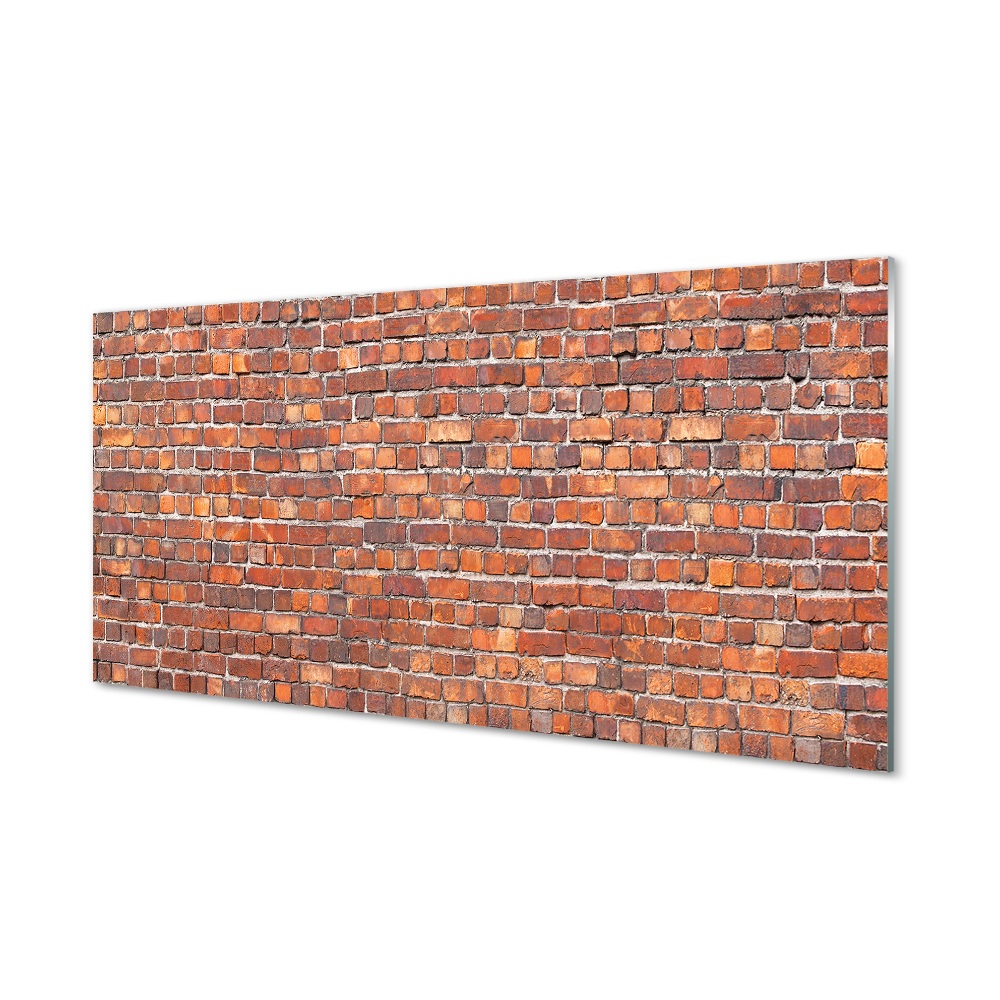 Skleněný obraz Červená cihlová zeď