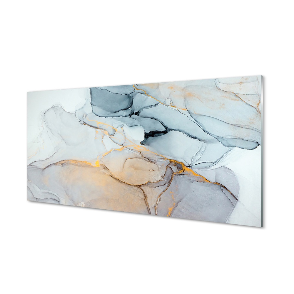Luxusní skleněný obraz Kámen abstraktní barevné skvrny
