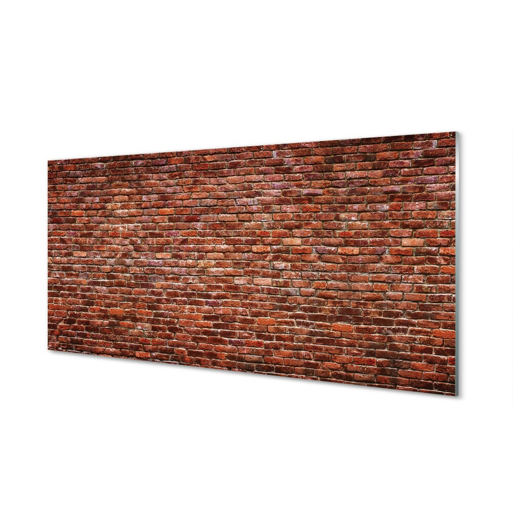 Obraz ze skla Cihlová kamenná zeď