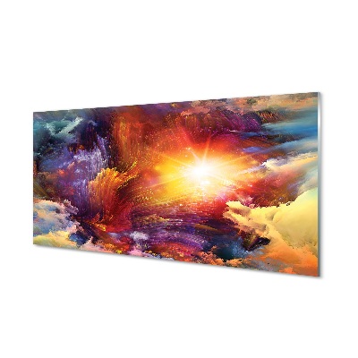 Moderní skleněný obraz Abstraktní vzory mraků