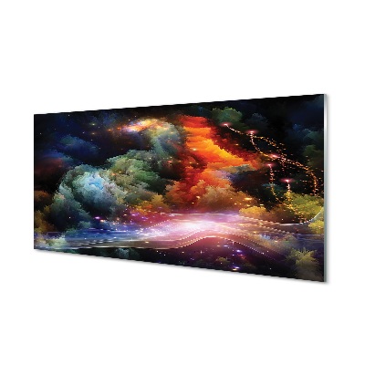 Obraz na skle Abstraktní vzory galaxií