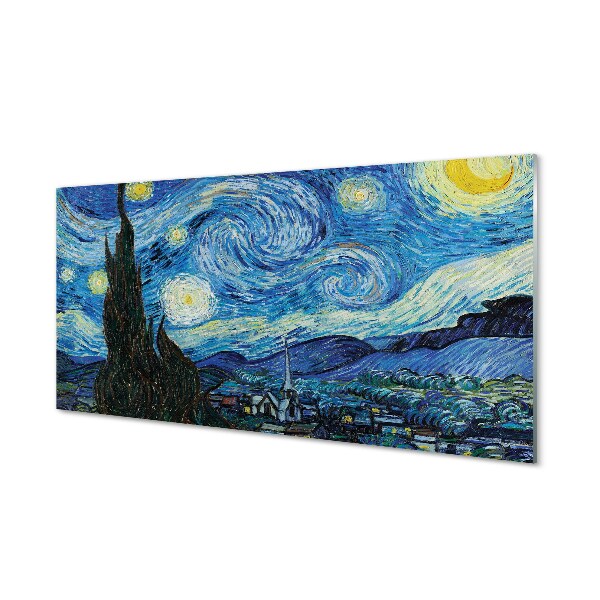 Obraz na skle Vincent van Gogh - Hvězdná noc