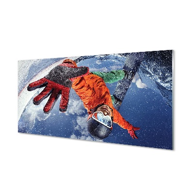 Skleněný obraz na stěnu Muž na palubě akrobacie