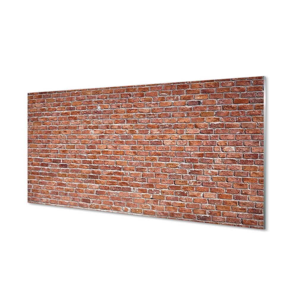 Skleněný obraz na stěnu Pálená cihlová zeď