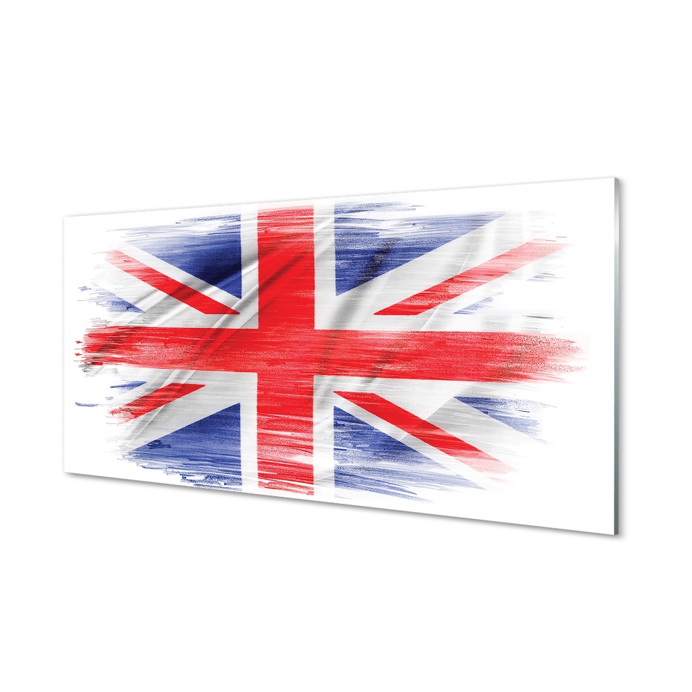 Obraz na skle Malovaná vlajka Velké Británie