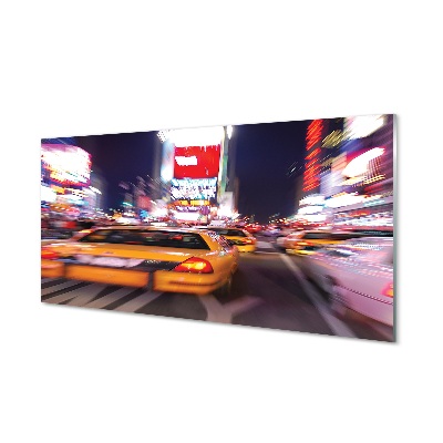 Luxusní skleněný obraz Auta v dopravní zácpě v centru města