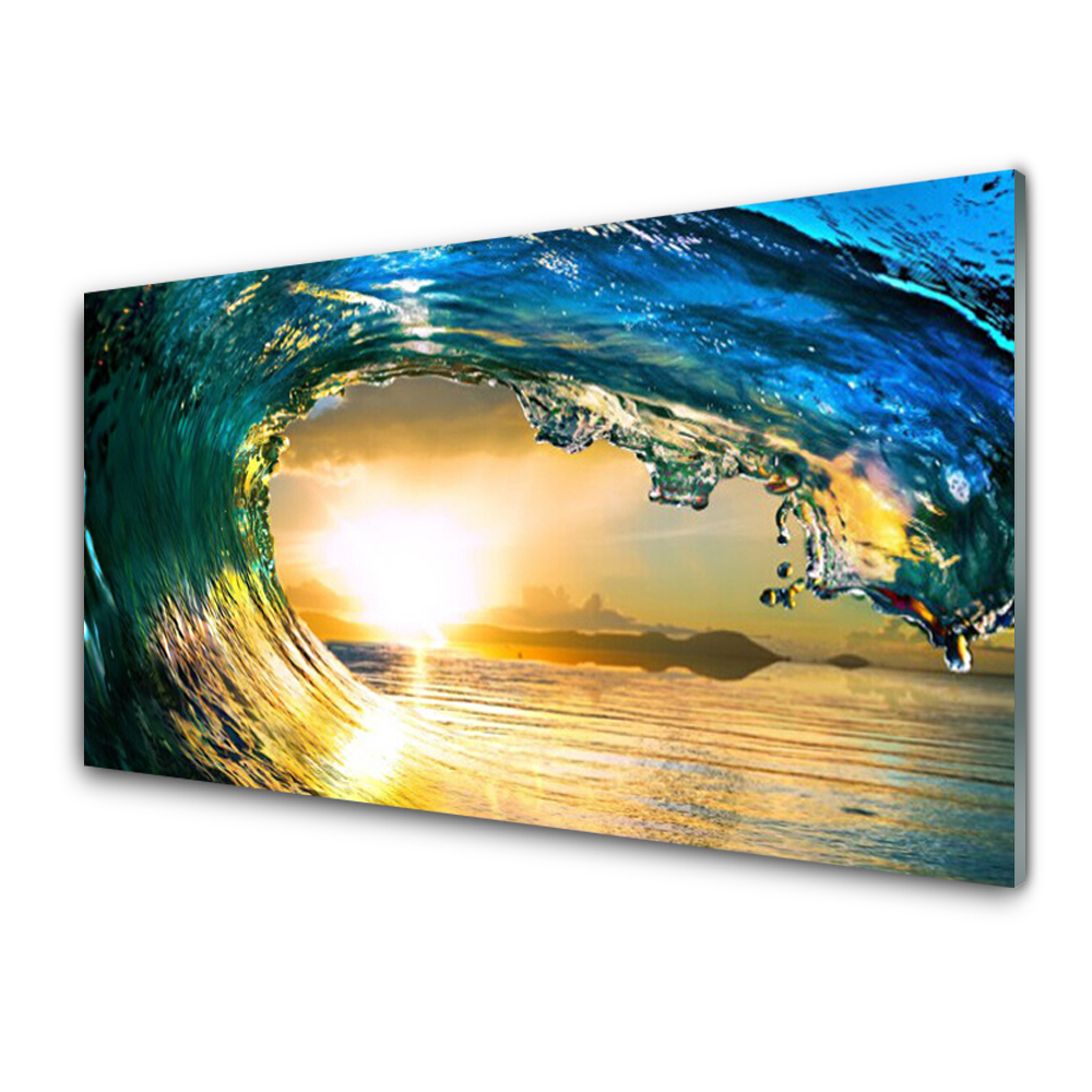 Moderní skleněný obraz Vlna Moře Soumrak