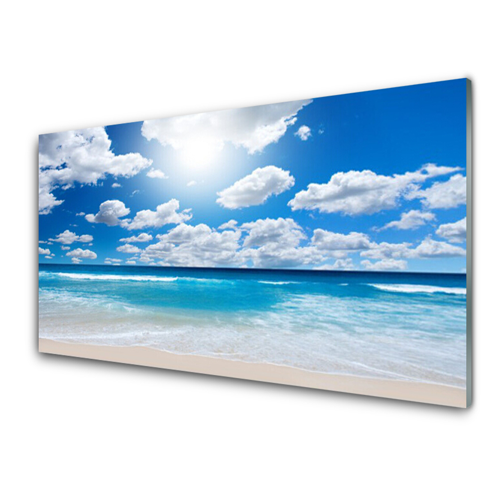 Obraz na skle Pobřeží oceánu Obloha Krajina