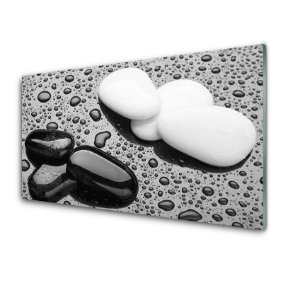Obraz na skle Kameny Kapky vody