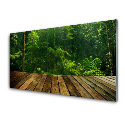 Luxusní skleněný obraz Lesní příroda Rostlina