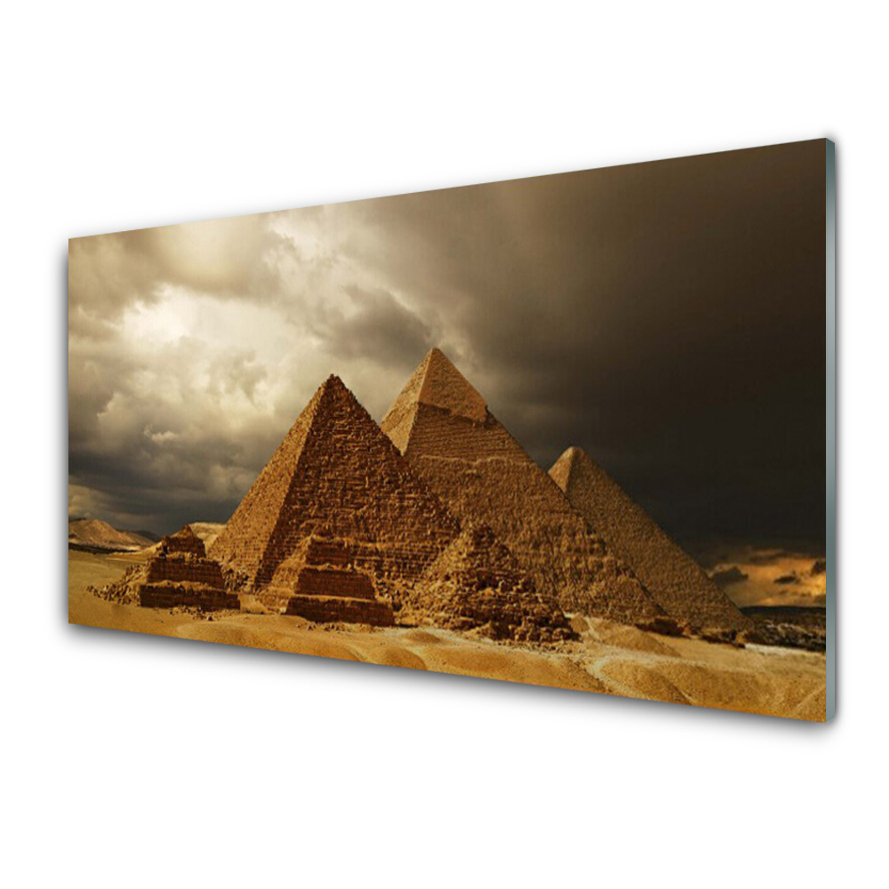 Obraz na skle Pyramidy v Gíze