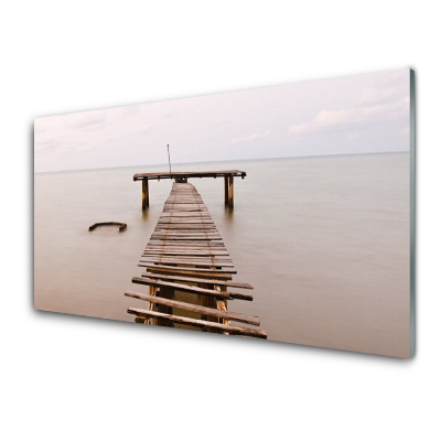 Obraz na skle Most přes vodu
