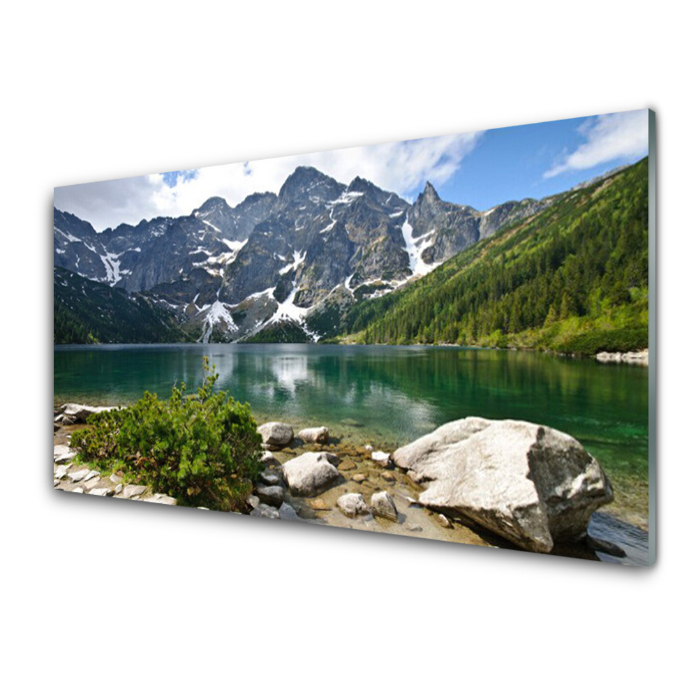 Skleněný obraz Jezero v horách