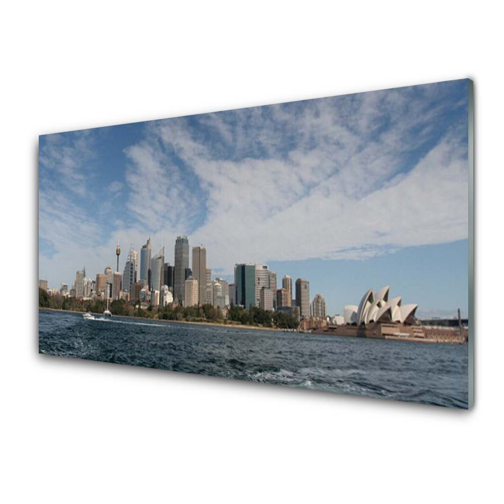 Obraz ze skla Město u moře Sydney