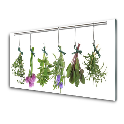 Obraz ze skla Kuchyňské bylinky a koření