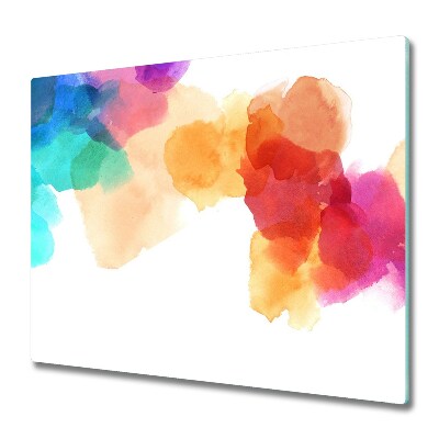 Skleněné krájecí prkénko Duhové skvrny